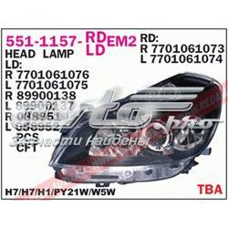 Clio III hatchback (BR01, CR01) (2005 - 2014) Sol ön far