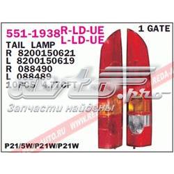 Kangoo I minivan (KC0, KC1) (1998 - 2008) Sol stop lambası