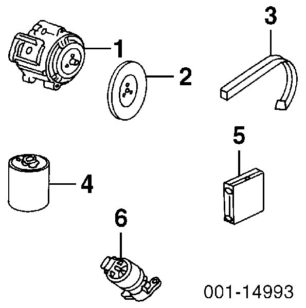 Ford Focus I (1999 - 2005) Cam yıkama su deposu 