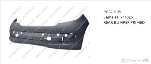 Peugeot 207  (2006 - 2015) Arka tampon çıkma