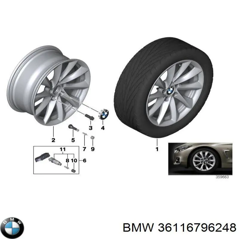 BMW 3  (2011 - 2018) Alaşımlı jantlar (hafif alaşımlı, titanyum) fiyatı
