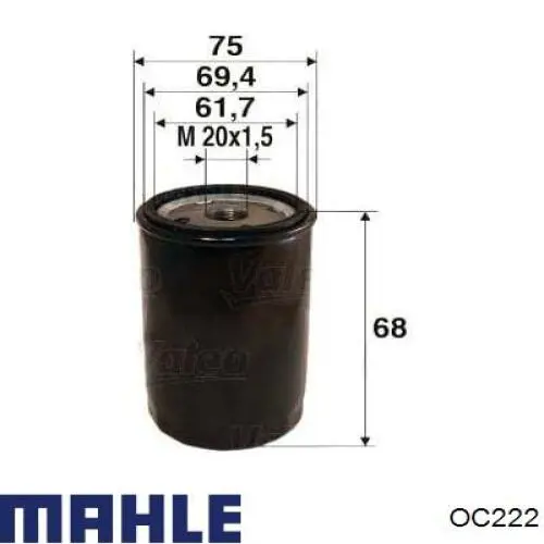 Mahle Original OC222