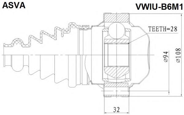 Volkswagen Passat B8 Iç aks kafası